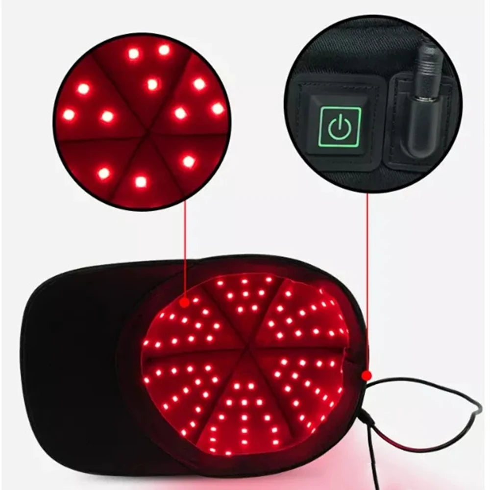 660nm 850nm Red Light Infrared Hair Therapy Hair Growth Cap for Hair Regrowth Anti Hair Loss Relax Scalp Care Hat Anti Hair 2026