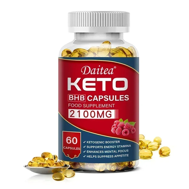 Keto BHB Capsules 2100mg - Supports Weight Management, Energy, Concentration, Promoting Metabolism, Ketogenic Diet Ketone Supplement