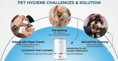 New Pet Foot Washing Machine Household Wash Electric Dog Paw Cleaner for Pet Foot Washing Machine