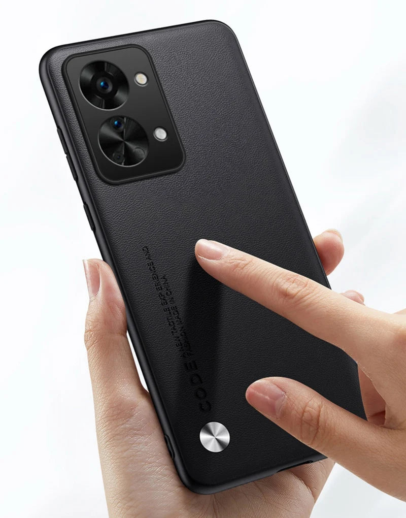 Luxury PU Leather Case For OnePlus Nord 2T Back Cover Matte Silicone Full Protection Phone Case For One Plus Nord 2T 5G Nord2T