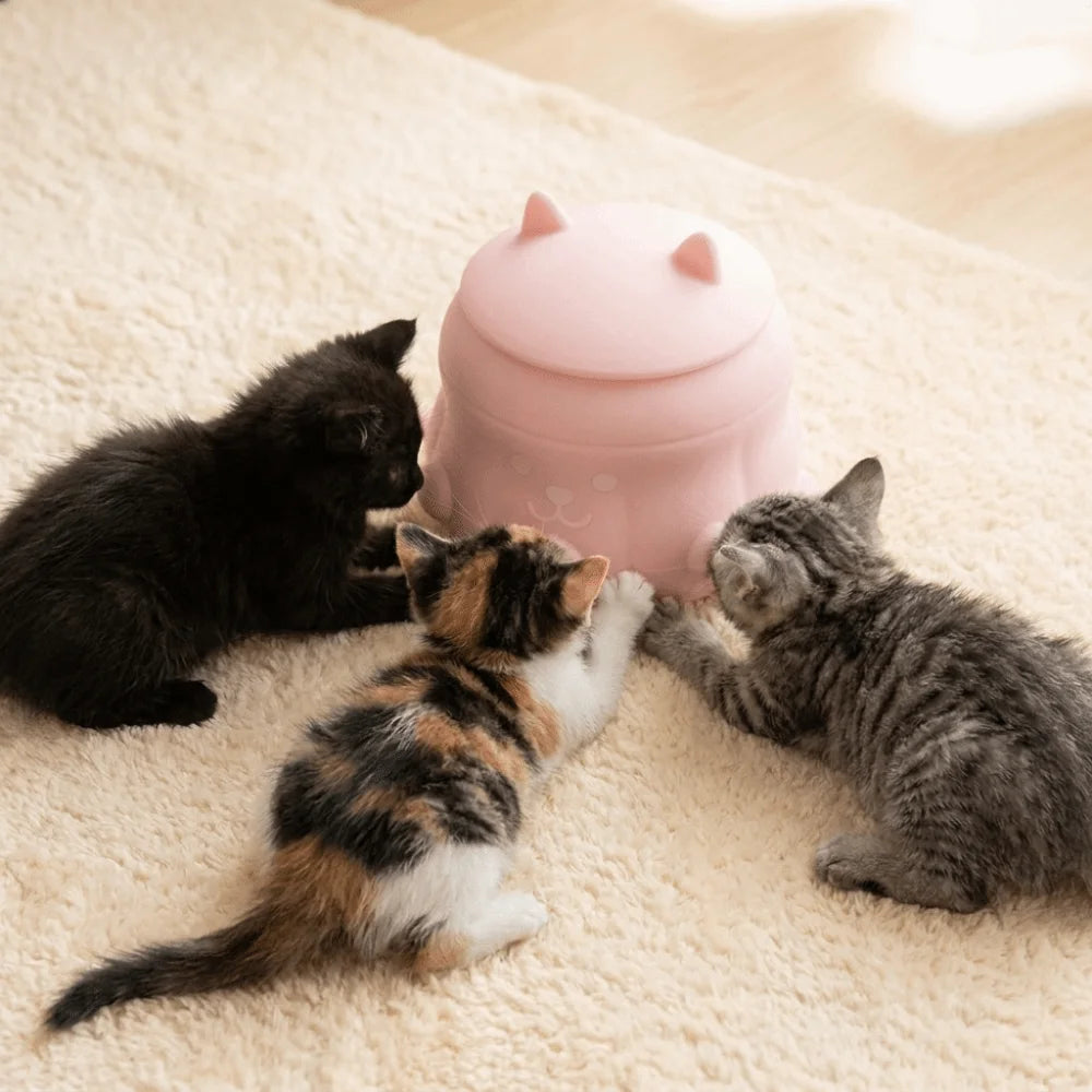 Silicone Pet Nursing Bottle Anti-Slip Bionic Nipple Pet Milk Feeder Multi-Nozzle Bite Resistant Dog Drinking Bottle