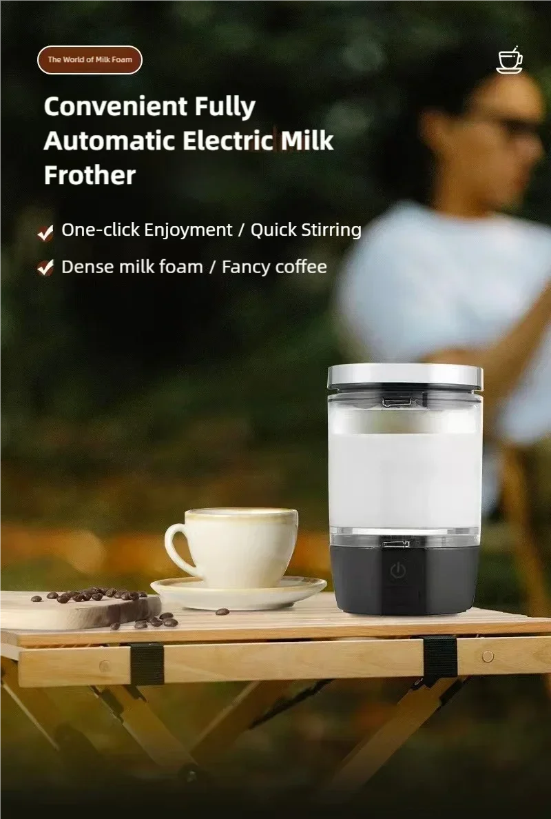 New mini Convenient Electric Milk Frother Self Milk Pulling Frother Cappuccino Stirrer Latte Coffee Hot & Cold Froth Maker
