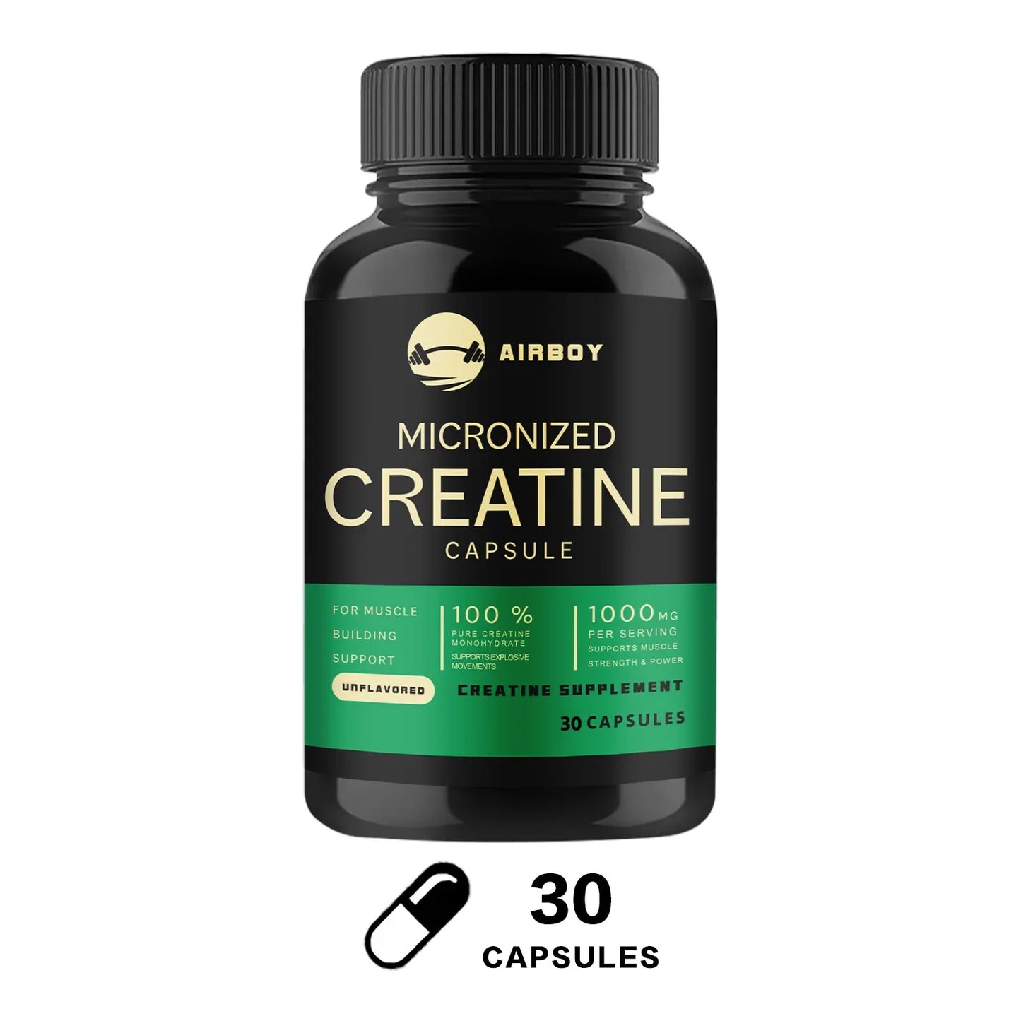 Micronized Creatine - Suitable for Muscle, Strength, Energy, and Recovery, Improve Athletic Performance