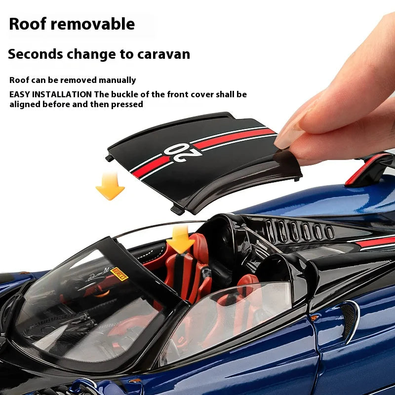 Cool alloy sports 1:18 car model, simulated interior details, cool lighting and sound effects, exquisite desktop ornaments