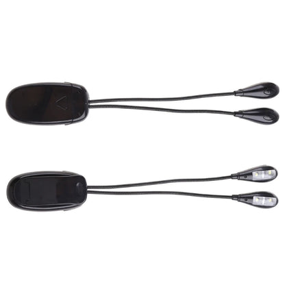 LED Reading Lamp Flexible Book Music Lamp Reading Light Student Dormitory Light with Clip Battery Power for Book Reading