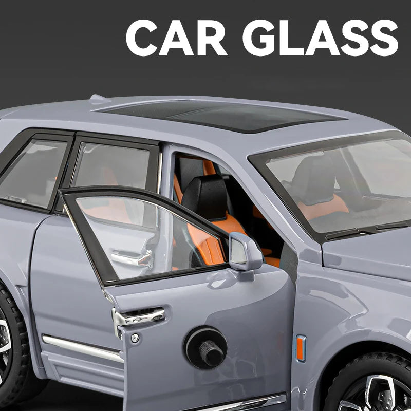 Rolls Royce 1:20 SUV Cullinan Alloy Luxy Car Model Diecast Metal Vehicles Car Model Simulation Sound and Light Gift
