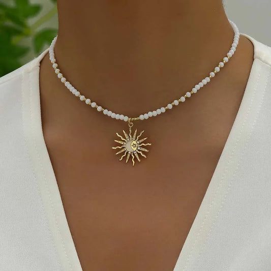 Sun Star Pendant Necklace