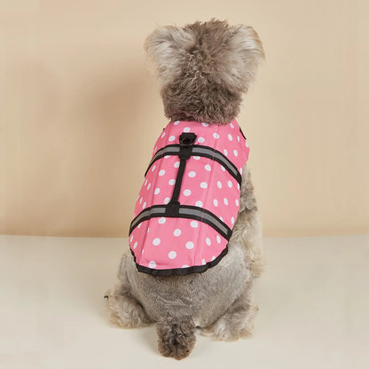 Dog Life Jacket Reflective Adjustable Summer Large Dogs Swimwear Safety Vest Surfing Sailboat Enhanced Buoyancy Pet Life Jacket