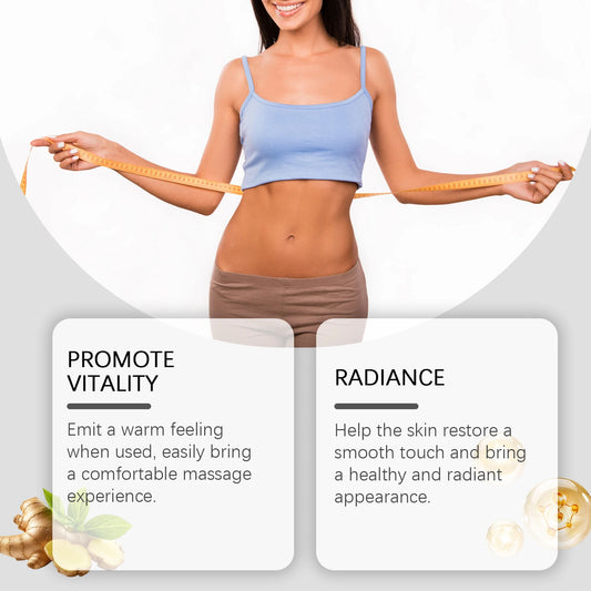 Ginger Essential Oil for Abdomen Fat Burning Weight Loss Anti Cellulite Improve Sagging Skin Improve Digestion Slimming Oil