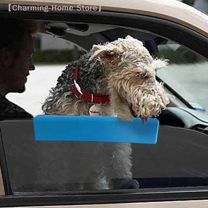 【M】Foam Dog Car Window Cushion, Soft Chin Rest For Comfortable Car Rides, 25cm/9.84in Long,Blue,