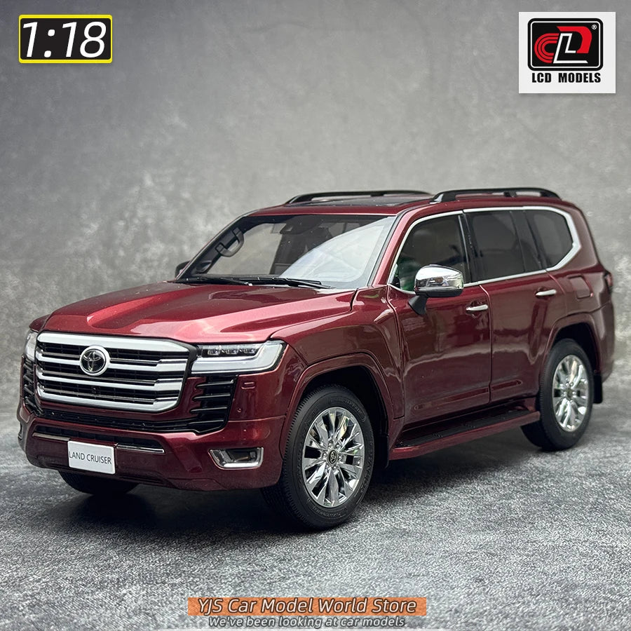 LCD Diecast model 1/18 scale Land Cruiser LC300 ZX SUV Metal car model Static display collection holiday gifts