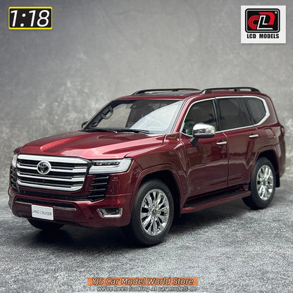 LCD Diecast model 1/18 scale Land Cruiser LC300 ZX SUV Metal car model Static display collection holiday gifts