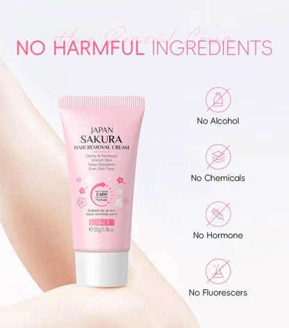 LAIKOU Hair Removal Cream  Intimate Areas Epilator Cream Painless Health Hair Remover Growth Inhibitor Men Woman Body Care 50g