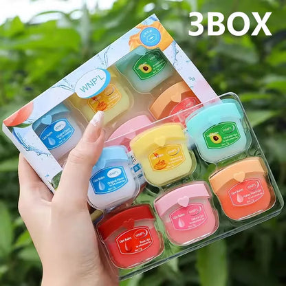 4/6/8pcs Fruit Series Lip Balm Set Set Moisturizing Refreshing Non-sticky Anti-Cracked Lip Mask Vaseline for Lips Makeup