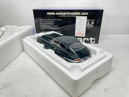 Autoart 1:18 E-Type Coupe Green Simulation Limited Edition All Open Alloy Metal Static Car Model Toy Gift