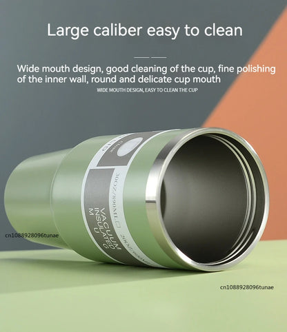 Thermal Water Bottle With Straw Outdoor Sport Coffee Cup Car Insulated Cup Tumbler Vacuum Flask Travel Thermal Mug 20oz/30oz