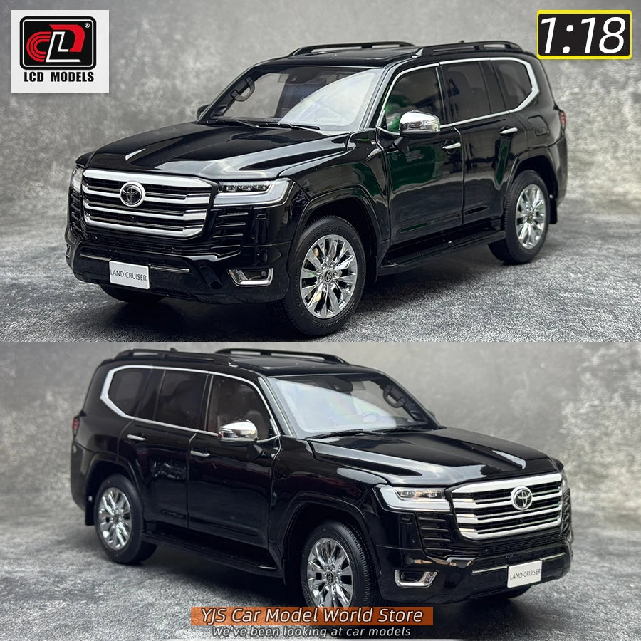 LCD Diecast model 1/18 scale Land Cruiser LC300 ZX SUV Metal car model Static display collection holiday gifts