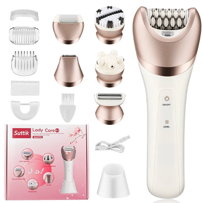 IRUIBEAUTY 703 Electric Women Epilator Shaver Leg Body Hair Removal Lip Chin Depilatory Lady Bikini Trimmer Facial Hair Remover