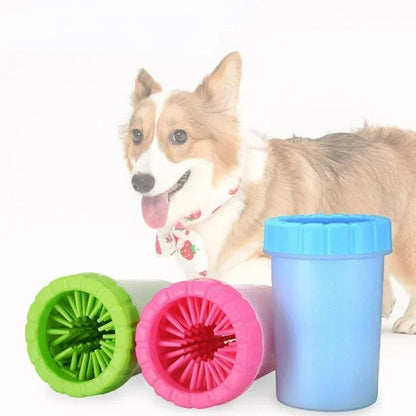 Dog Paw Cleaner Cat Puppy Foot Wash Cup Pet Paw Washer No Rub Automatic Foot Cleaner Portable Effective Pet Foot Washing Cup