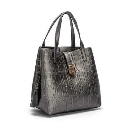 CH Classic Simple Solid Color Women's New Large Capacity Handbag Letter Element Women's Handbag