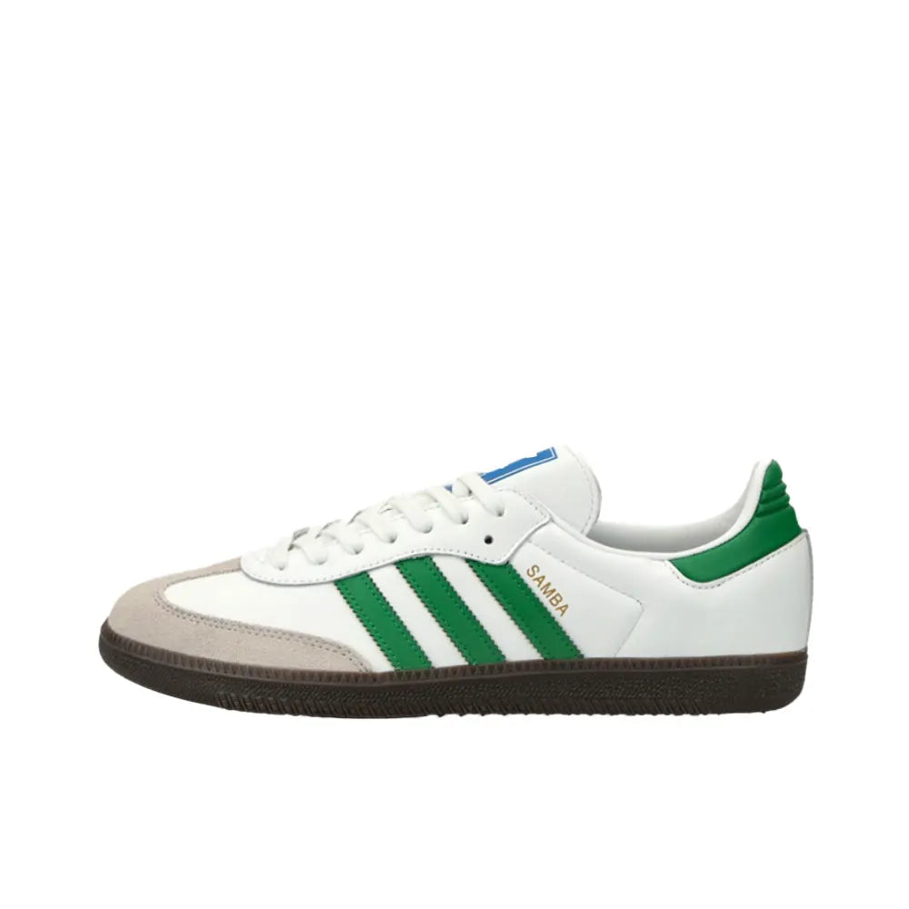 adidas Originals SAMBA OG Soft upper for comfortable feel Low-top skate shoes Unisex style Black, white, gray B75806
