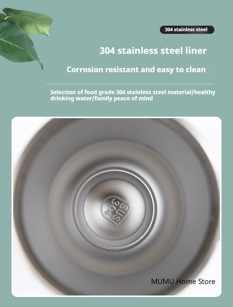 Stainless Steel Car Thermos Bottle Travel Sports Water Bottle Large Capacity with Handle Straw Mug Outdoor Coffee Cup 20oz/30oz