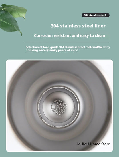 Stainless Steel Car Thermos Bottle Travel Sports Water Bottle Large Capacity with Handle Straw Mug Outdoor Coffee Cup 20oz/30oz