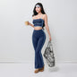 Women's plus Size Fitness Flare Yoga Pants Four-Way Stretch Breathable Full Length Elastic Waist Hip Lifting Yoga Trousers