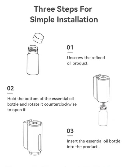 Car Air Vent Aromatherapy Humidifier Portable Electric Mist Diffuser Auto Odor Removal Freshener