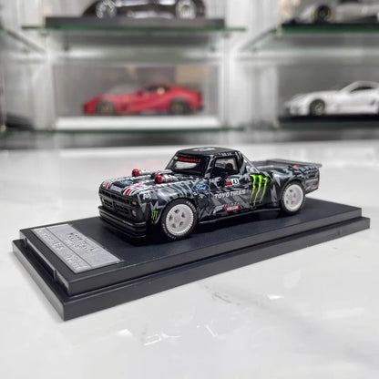 SW 1:64 Mustang Hoonicorn F-150 Monster Energy Tianmen Mountain High Detail Diecast Alloy Car Model Display Collect Perfect Gift