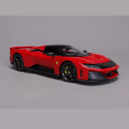 Bburago 1:18 Ferrari F80 Hardcover Full Open Model  Simulation Alloy Miniature Die-Casting Model Custom Gifts