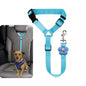 Pet Car Seat Adjustable (40-70cm)Belt Dog Cat Safety Harness Leash with Flower Decor for Dogs Travel Collar Pet Accessories