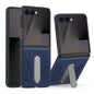 Luxury Invisible Fold Stand Magnetic Leather Phone Case For Samsung Z Flip 7 FE 6 5 4 3 5G For Magsafe Wireless Charging Cover