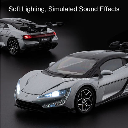 BYD YANGWANG U9 1:24 Cars Miniature Models Toys Wheel Shock Absorption Light Music Supercar