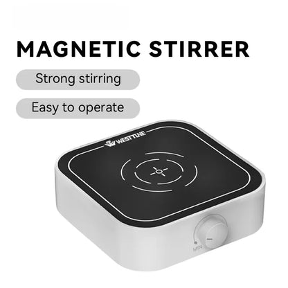 WESTTUNE Laboratory Magnetic Stirrer 3000RPM 3L Magnetic Mixer Stir Plate with 2PCS Stir Bar No Heating Lab Stirring Equipment