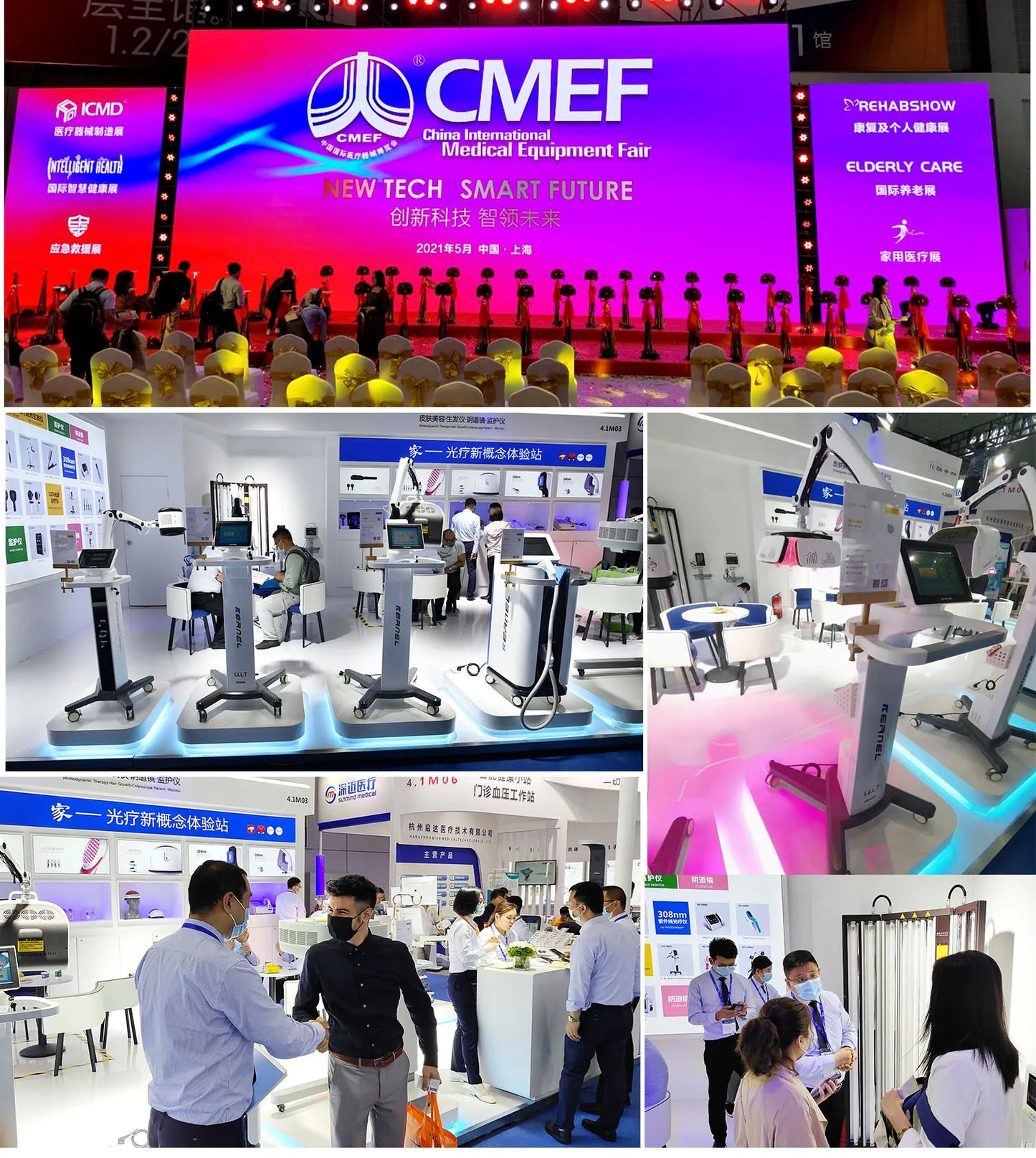 CE Approved Kernel KN-8000B Red Light Therapy Laser Hair Growth Cap Helmet For Hair Restoration