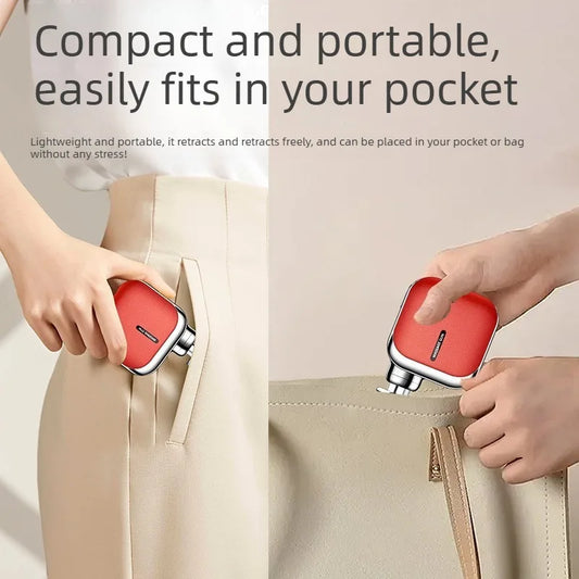 Mini Pocket Massage Gun with 4 Silicone Massage Heads Lightweight Portable Perfect for Office Home Use Low-noise Muscle Massage