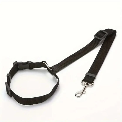 Pet Dog and Cat Seat Belt Car Headrest Restraint Adjustable Safety Rope Car Seat Belt Dog Accessories for Small Dogs (1Pc)
