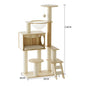 Multi Level Cat Tree Cat Condo Double Space Capsule Cat Tower Scratch Post Plush Bed Indoor Modern Pet Furniture Cat Furniture