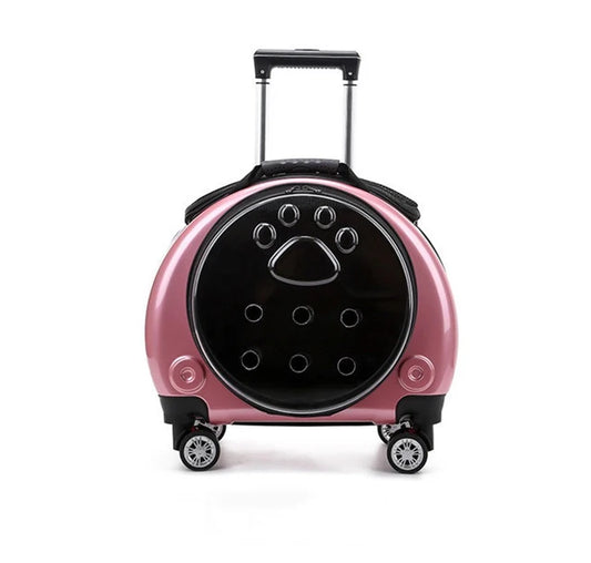 New Model 2 in 1 Breathable Portable Travel Pet Carrier Back Pack with Telescopic Walking Handle Dog Stroller