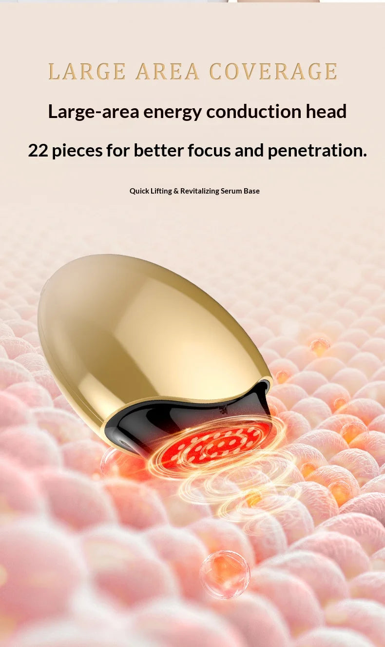 RF Facial Beauty Device EMS Anti-Aging Wrinkle Remover 2 Colors LED Skin Care Mini Radio Frequency Face Massager