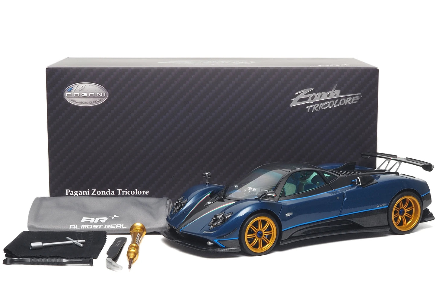 Almost Real diecast model 1:18 Pagani Zonda Tricolore - 2010  car model alloy collection gift to friends and family