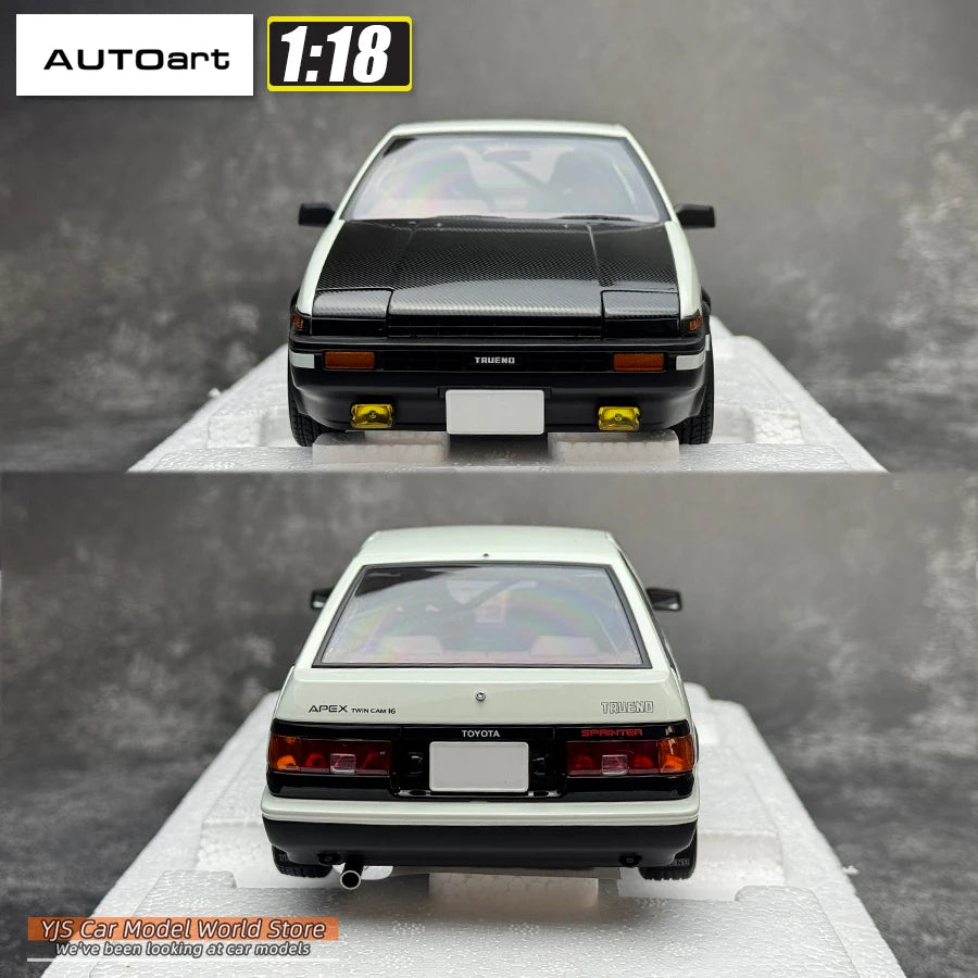 AUTOART 1:18 TOYOTA SPRINTER TRUENO AE86 30th ANNIVERSARY car model Static alloy car model collection gift