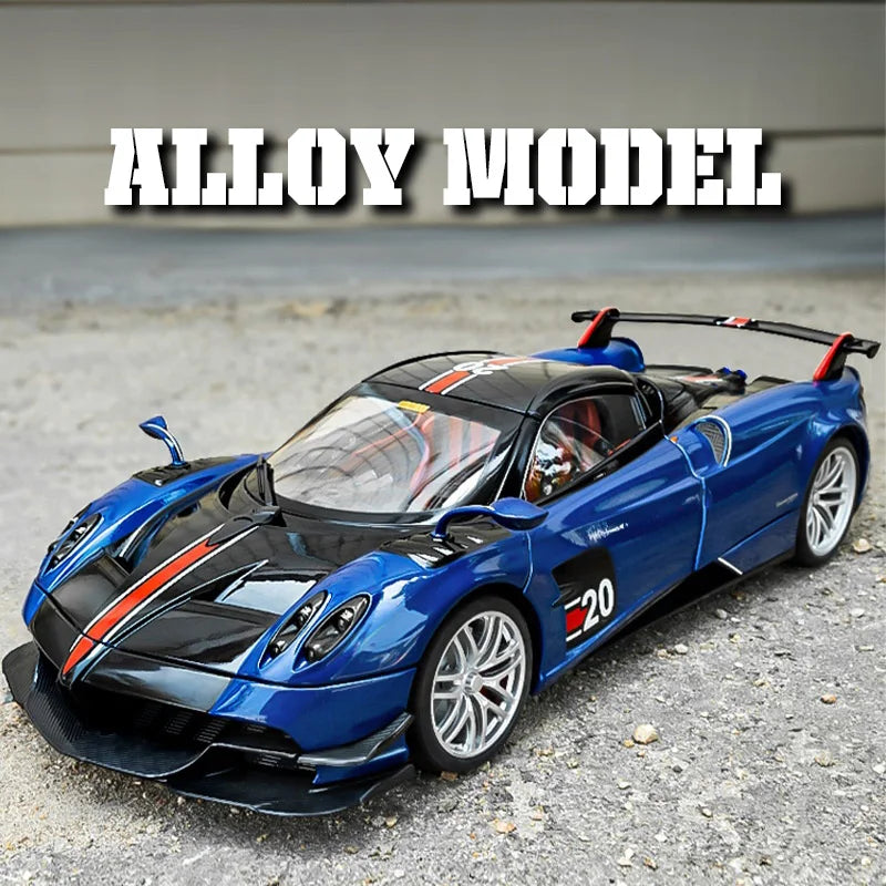 Cool alloy sports 1:18 car model, simulated interior details, cool lighting and sound effects, exquisite desktop ornaments