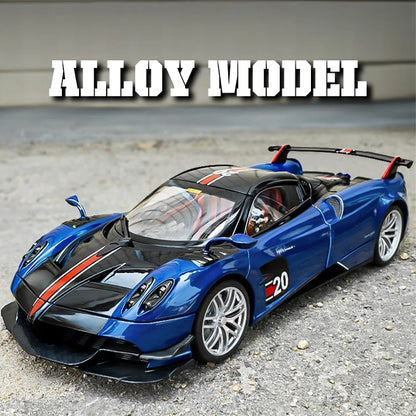Cool alloy sports 1:18 car model, simulated interior details, cool lighting and sound effects, exquisite desktop ornaments