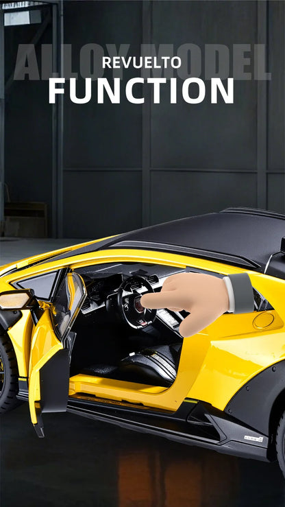 Lamborghini Huracan Sterrato 1:24 Alloy Scale Car Model Diecast Metal Vehicle Miniature Car Sound＆light Toy Car Gift