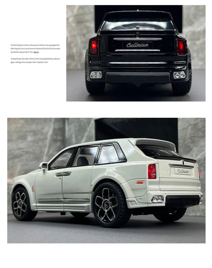 Rolls Royce 1:20 SUV Cullinan Alloy Luxy Car Model Diecast Metal Vehicles Car Model Simulation Sound and Light Gift