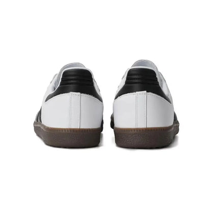 adidas Originals SAMBA OG Soft upper for comfortable feel Low-top skate shoes Unisex style Black, white, gray B75806