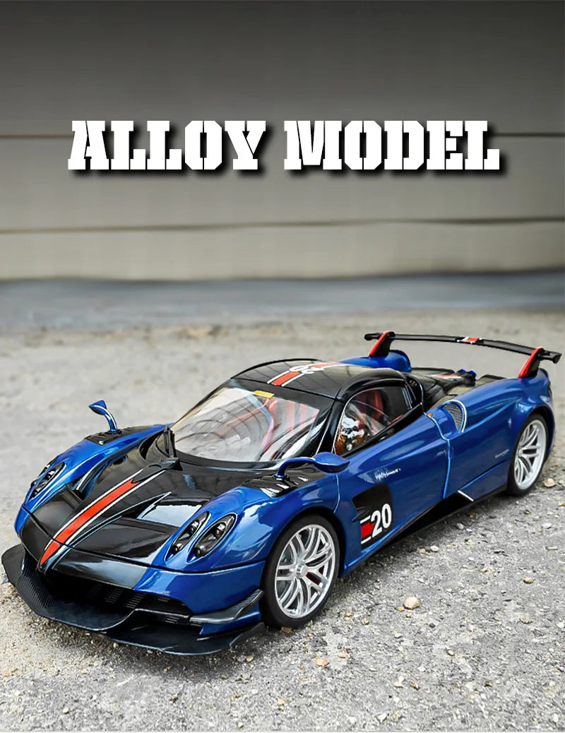 Cool alloy sports 1:18 car model, simulated interior details, cool lighting and sound effects, exquisite desktop ornaments