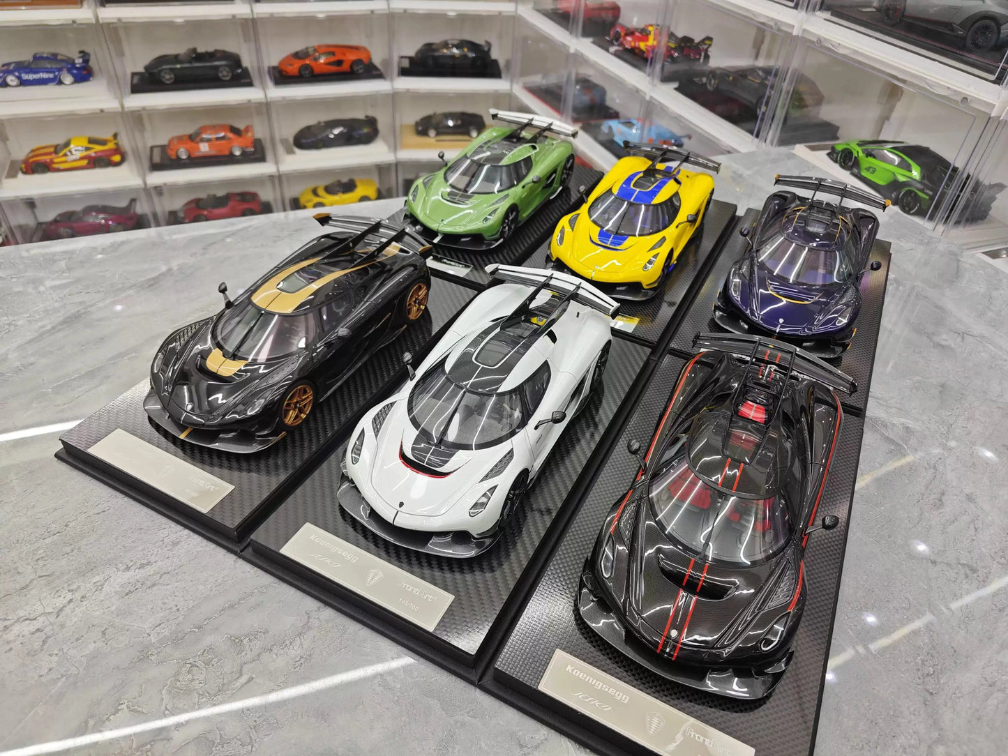 Frontiart Car Model 1/18 Koenigsegg Jesko Car Model Resin Model Limited Edition Cars Model Room Ornament Boy Collection Gift